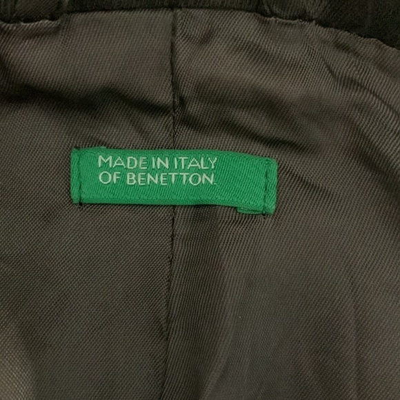 Benetton Brown Military Jacket Size 40/ US 4 - Picture 6 of 9